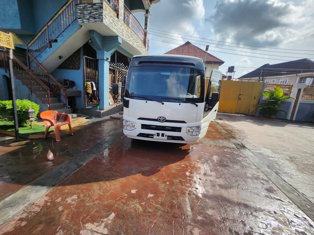 Bulletproof Coaster Bus secure delegation transport in Abuja